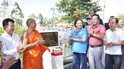 Khánh thành cầu Kênh Đường Cày tại xã Định Hòa