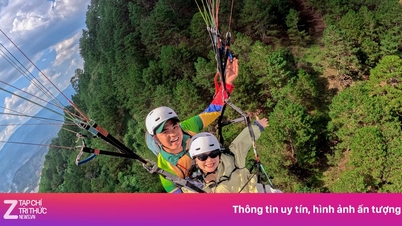 Điểm bay dù lượn ở độ cao 1.900 m tại Langbiang