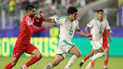 Shining brightly, the young Vietnamese-born star was honored as the best player in the Jordan - Algeria match.
