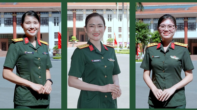 Female soldiers bring the aspirations of youth to the National Youth Union Congress.