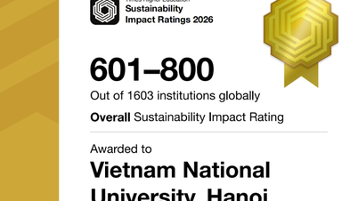 Bæredygtighedsvurderinger 2026: Vietnam National University, Hanoi forbedrer sin placering i målet "Bæredygtig økonomisk udvikling og beskæftigelse".