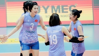 Die vietnamesische Frauen-Volleyballmannschaft wird um 14 zusätzliche Spielerinnen verstärkt.