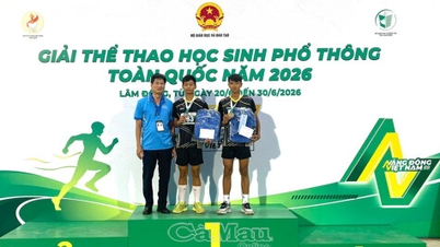 Ca Mau meraih 5 medali di Pekan Olahraga Pelajar Nasional 2026.