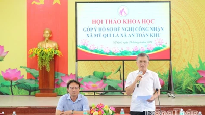 Hội thảo khoa học góp ý dự thảo hồ sơ đề nghị công nhận xã Mỹ Quí là xã An toàn khu