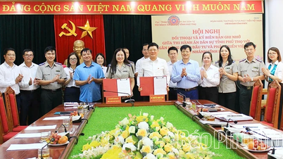 Thi hành án dân sự tỉnh Phú Thọ và BIDV Chi nhánh Vĩnh Phúc ký kết biên bản ghi nhớ hợp tác
