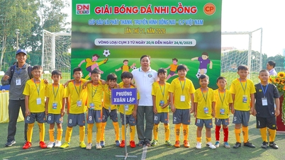 Dong Nai Avis- og Radio- og Fjernsynspokal - CP Vietnam Børnefodboldturnering: Xuan Lap Ward og Cam My Commune repræsenterer Gruppe 3 i finalerunden.