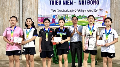 Badmintontoernooi voor jongeren en kinderen van de gemeente Nam Cam Ranh 2026