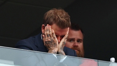 Reaksi tular Beckham semasa keputusan seri hambar England menentang Ghana: Meniup ciuman, menggaru dahi, memegang kepalanya kerana kecewa, dan…