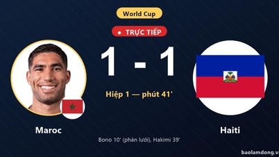 Live wedstrijd Marokko tegen Haïti: De twee teams speelden gelijk met 1-1.