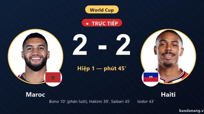 Live wedstrijd Marokko tegen Haïti: De twee teams speelden gelijk met 2-2.