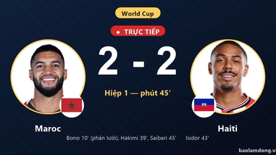 Marokko vs Haïti Live: Ruststand 2-2.