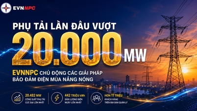 לראשונה, ביקוש החשמל עולה על 20,000 מגה-וואט: EVNNPC מיישמת באופן יזום פתרונות להבטחת אספקת חשמל במהלך העונה החמה.