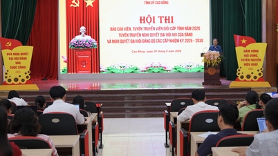 Quán triệt, bốc thăm thứ tự tham gia thi vòng chung khảo Hội thi Báo cáo viên, tuyên truyền viên giỏi cấp tỉnh năm 2026 - Báo Cao Bằng điện tử