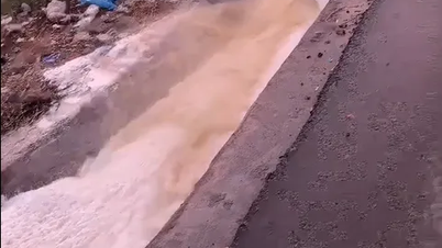 Khanh Hoa: Rioleringsleiding gesprongen, waardoor een sterke, vieze geur is ontstaan.
