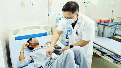 The spray nozzle became lodged deep in the rectum, requiring open surgery to remove it.