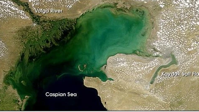 The Caspian Sea is shrinking in size: The main cause is human activity.