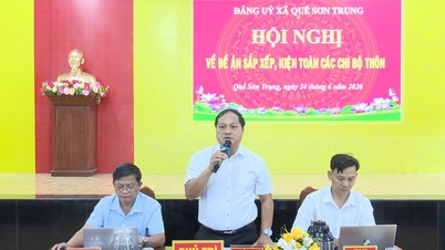 Xã Quế Sơn Trung còn 20 chi bộ thôn sau sắp xếp
