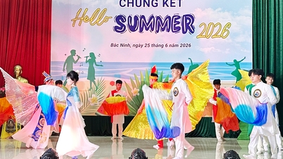 Het programma "Hallo Zomer 2026" aan het Bac Ninh Industrial College was een bruisend evenement.