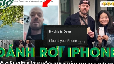 Setelah menjatuhkan iPhone-nya ke sungai terkenal di Swiss, seorang gadis Vietnam menangis tersedu-sedu setelah menerima kabar tersebut beberapa jam kemudian.