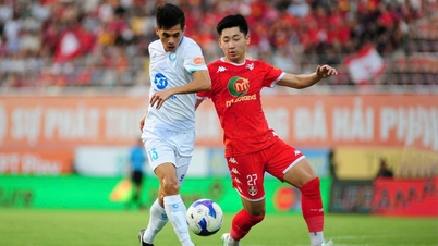 Nguyen Nhat Minh - titik terang dalam pertahanan Hai Phong FC.