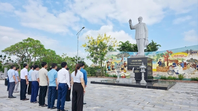 Dvě „historická místa“ v Ninh Giang, která nesou otisky nohou prezidenta Ho Či Mina.
