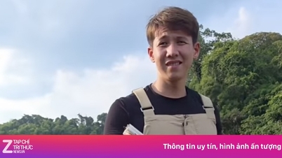 Singha-gruppens arvinge plockar upp skräp i Nam Cat Tien nationalpark.