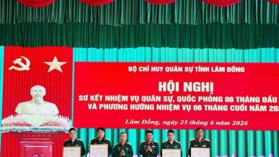 Siły zbrojne prowincji Lam Dong w pełni zrealizowały zadania przewidziane na pierwsze sześć miesięcy 2026 roku.