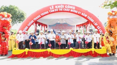 Pembinaan bermula untuk projek pengubahsuaian pusat bandar di Lai Vung, yang menelan belanja lebih 7.5 bilion VND.