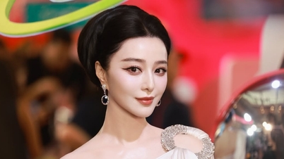 Som 45-åring skapte Fan Bingbing furore på arrangementet, omgitt av media.