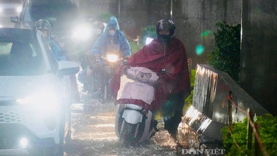 Últimas notícias sobre as fortes chuvas em Hanói: Hanói deverá ter fortes chuvas nas próximas 3 horas, com precipitação muito intensa, superior a 150 mm, no norte do Vietnã.