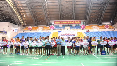 Ceremonia de inauguración del 1er Torneo Familiar de Bádminton y Tenis de Mesa de la Provincia de Quang Tri 2026
