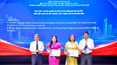 Majlis Penganugerahan untuk Pertandingan Menulis 2026 kepada Individu Teladan, Perbuatan Baik, dan Orang Baik di Bandar Hanoi