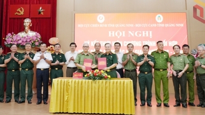 Asosiasi Veteran dan Asosiasi Mantan Petugas Keamanan Publik Provinsi Quang Ninh menandatangani perjanjian kerja sama untuk periode 2026-2030.