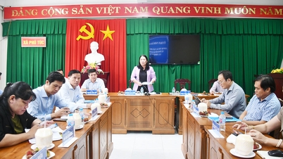 លោកស្រី ង្វៀន ធីបេមឿយ អនុប្រធានគណៈកម្មាធិការប្រជាជនខេត្ត បានធ្វើការជាមួយឃុំចំនួន ៤ លើការអភិវឌ្ឍសេដ្ឋកិច្ចសង្គម។