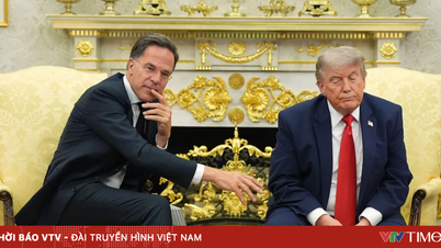Die NATO-Staats- und Regierungschefs treffen sich mit Präsident Trump, um die Spannungen abzubauen.