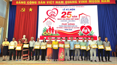 Tay Ninh Hoa beldesi, Vietnam Aile Günü'nün 25. yıl dönümünü kutladı.