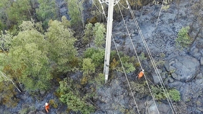 Over 30 000 husstander mistet strømmen på grunn av skogbranner i Thanh Hoa.