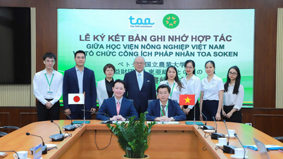 Unterzeichnungszeremonie des Kooperationsmemorandums zwischen der Vietnamesischen Akademie für Landwirtschaft und der gemeinnützigen Organisation TOA Soken.