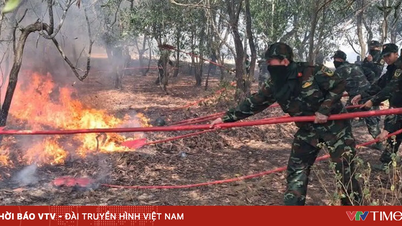 ไฟป่ากำลังคุกคามพื้นที่อยู่อาศัยในจังหวัดกวางตรี เจ้าหน้าที่และทหารหลายร้อยนายกำลังเร่งดับไฟอย่างเร่งด่วน