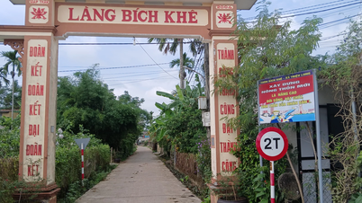 The mark of a famous village in Quang Tri.