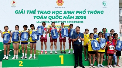 El equipo estudiantil de Bắc Ninh lidera el país en el medallero general de atletismo.
