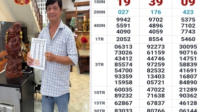 Al mediodía del 27 de junio, se dieron a conocer los lugares donde se revelaron los nombres de los tres ganadores del premio mayor de la lotería del sur de Vietnam.