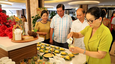 Promoting the Can Tho durian brand at the Can Tho Durian Buffet Week 2026.