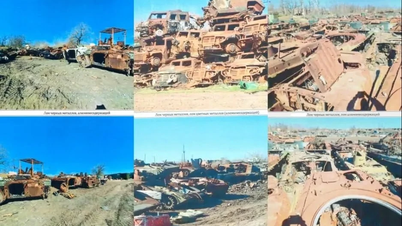 يتم بيع مئات المركبات العسكرية الروسية الثقيلة كخردة معدنية.