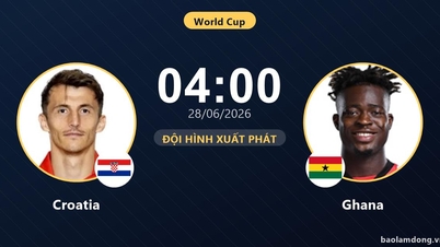 Kroatien vs Ghana Live: Startopstillinger