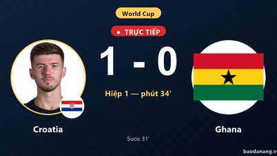 Chorwacja kontra Ghana na żywo: Chorwacja otwiera wynik.
