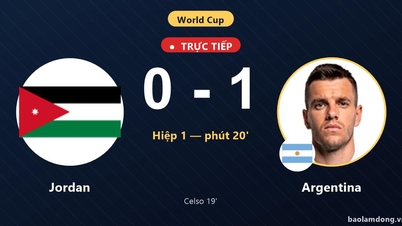 Trực tiếp Jordan vs Argentina: Argentina mở tỷ số