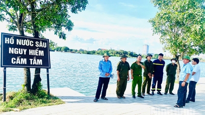 Kepolisian Provinsi Ninh Binh memperketat langkah-langkah untuk mencegah tenggelam di Danau Nui Lo dan Danau Lam Ha.