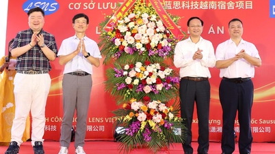 บั๊กนิญ: บริษัท Lens Vietnam เริ่มก่อสร้างโครงการที่พักอาศัยมูลค่าเกือบ 1.177 พันล้านดอง ในนิคมอุตสาหกรรมกวางเจา