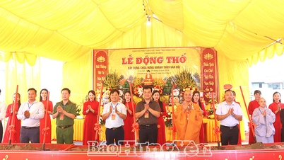 Viet Tien kommune holdt en banebrytende seremoni for byggingen av Hung Khanh-pagoden.